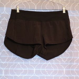 Lululemon Black Run Speed Shorts 2.5”